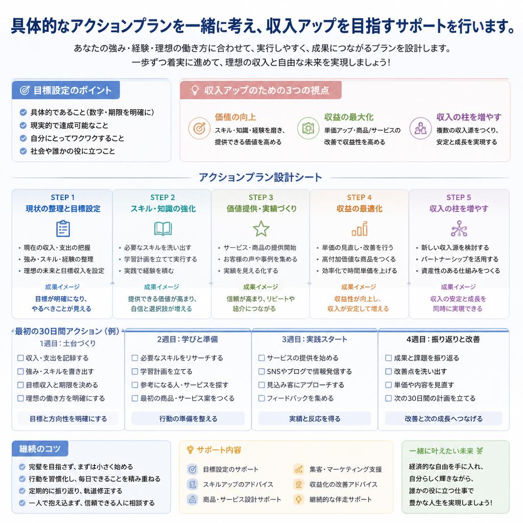 収入アップのための具体策